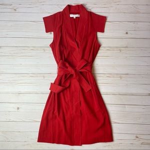 Trina Turk Red Wrap Dress